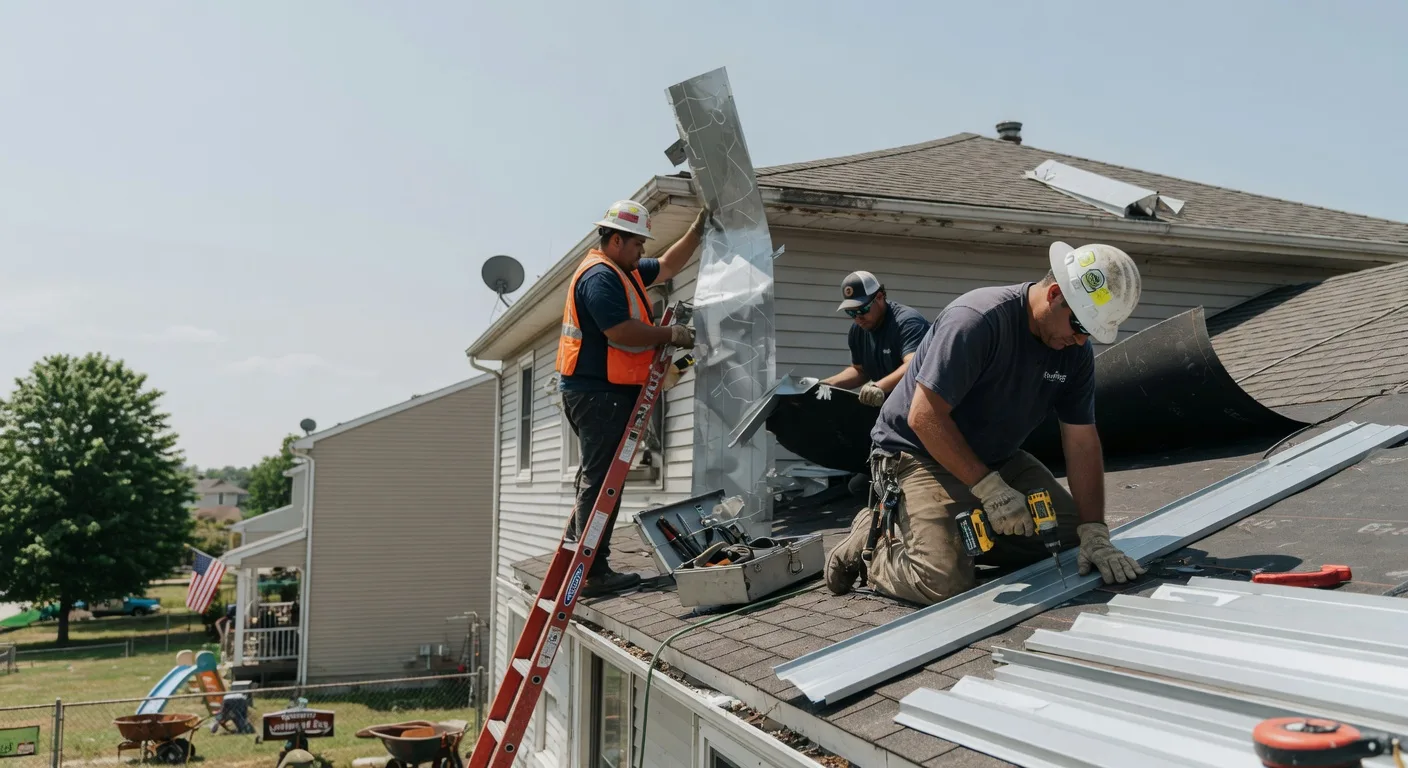 Storm Damage Metal Roof Repair in Neelyton, PA
